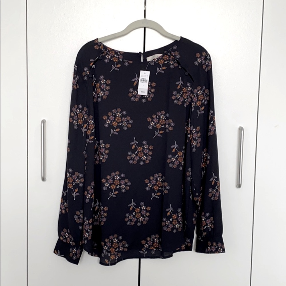 NWT Loft Floral Blouse